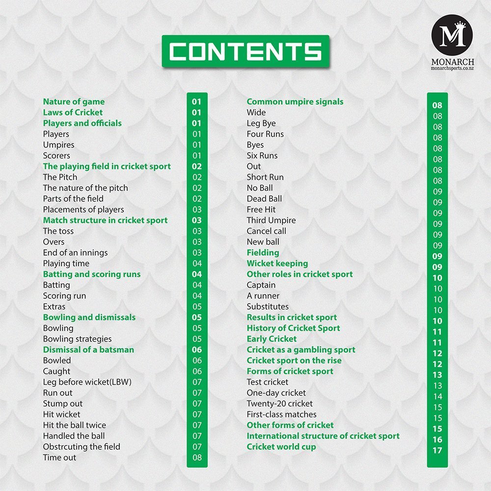 Content table 